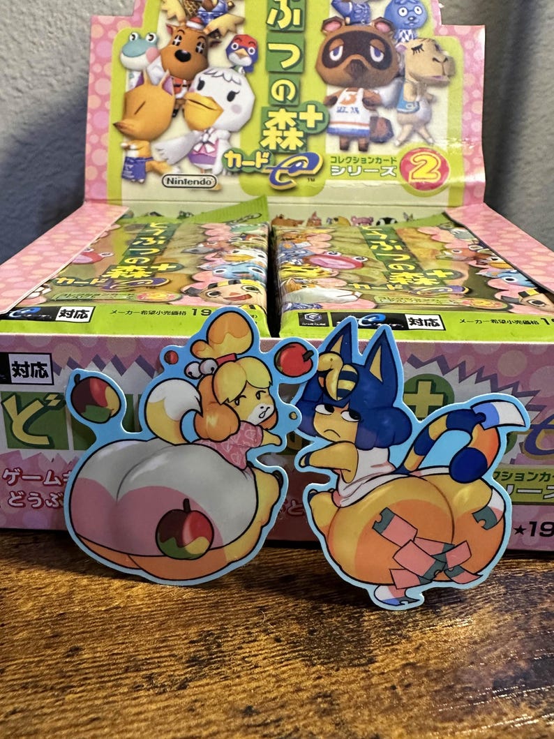 Ankha & Isabelle Gyatt 2 Piece Sticker Set - Etsy