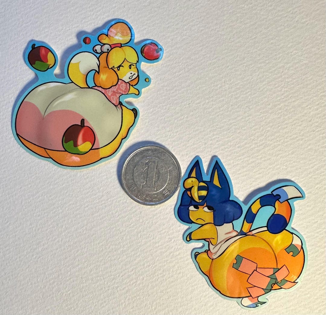 Ankha & Isabelle Gyatt 2 Piece Sticker Set - Etsy