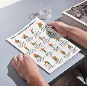 Senior Joint-Friendly Exercises • 16 Low-Impact Printable Workout