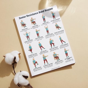 Senior Resistance Band Exercise Chart Printable
