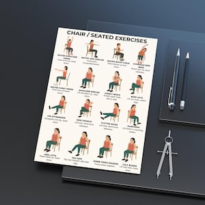 Shoulder Shrugs – woman seated, lifting and lowering shoulders, posture improvement exercise illustration.
