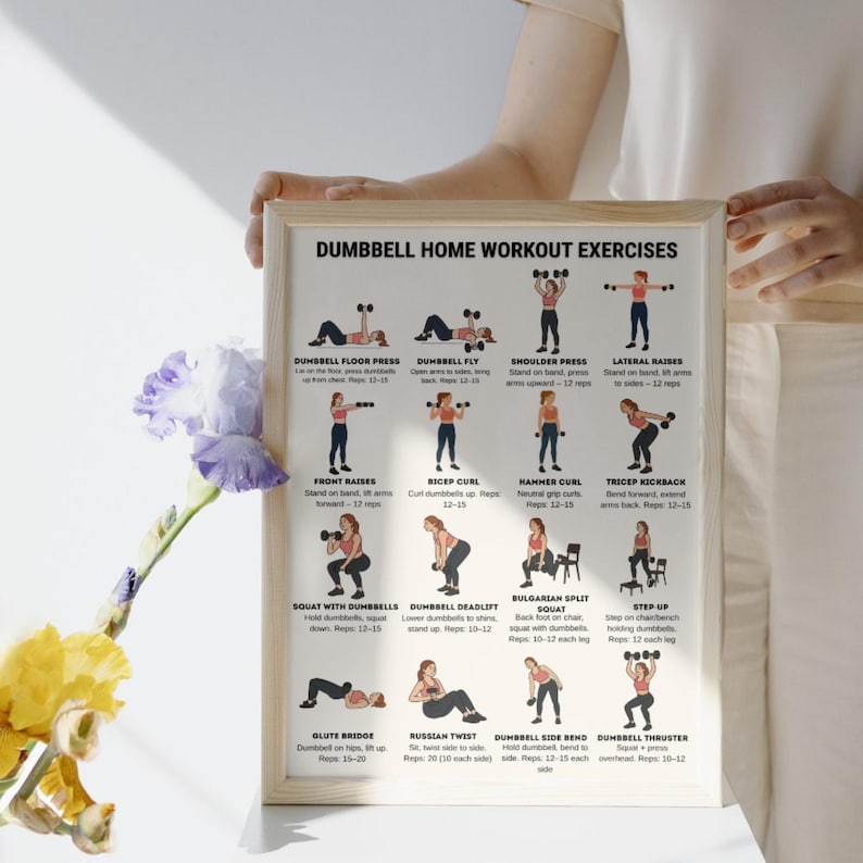 16 Dumbbell Home Workout Exercises for Women | Full Body Strength ...
