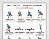 Men’s Lower Body Workout Printable | Leg Day Routine | 16 Exercises Chart | Glutes & Legs Training Plan | Gym Workout Sheet PDF
