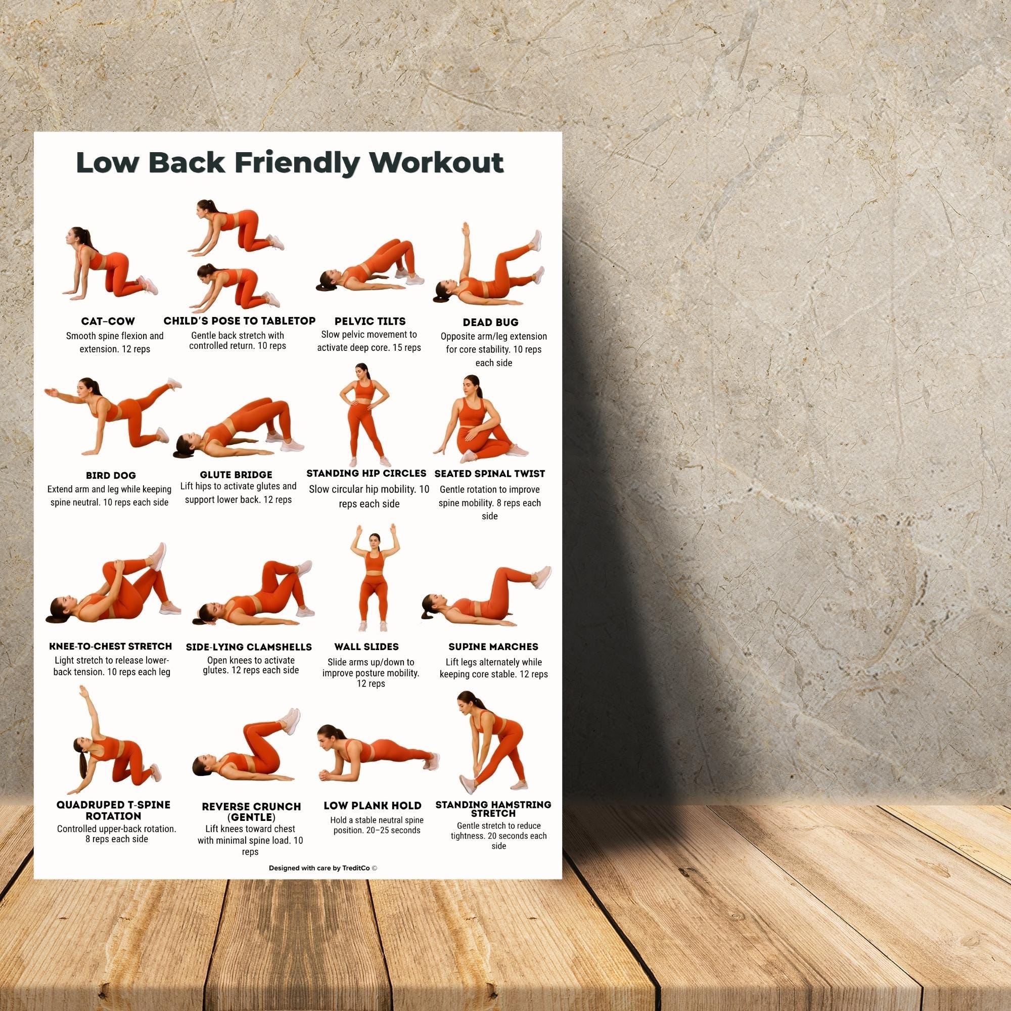 Low Back Friendly Workout | Safe Core Exercises | Beginner Mobility ...