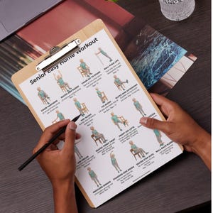 Senior Workout Bundle Printable | 3 Low-Impact Exercise Posters