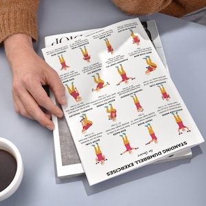 Standing Dumbbell Exercises for Seniors – 16 Illustrated Strength Training Printable