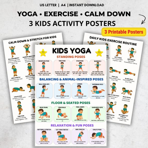 Printable Stretching Exercises For Kids
