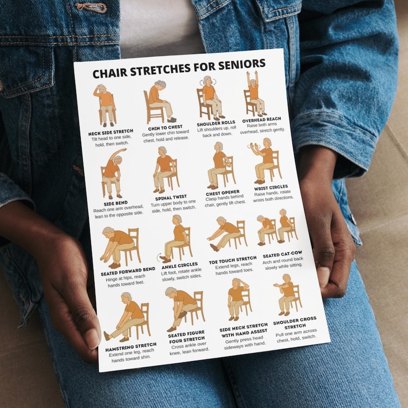 Chair Exercises for Seniors Bundle | Chair Workout Chair Yoga ...