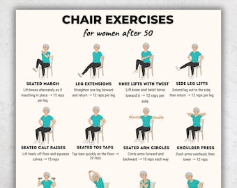 Chair Exercises for Seniors, Chair Exercises for Women Over 50