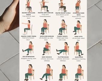 Chair Seated Exercises: Gentle Workout PDF Low Impact Fitness - Main Image
