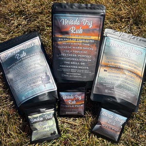 High Quality Seasoning Mixes and Blends, Barbeque Rubs and Spices, Large Spices, Sample Spices