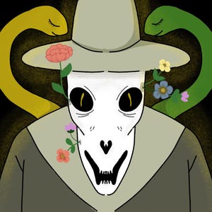Adventure Time Death and Life Art Print