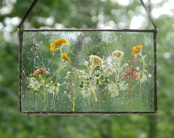 Pressed Flower Glass Etsy