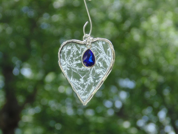 Heart Ornament, Sapphire