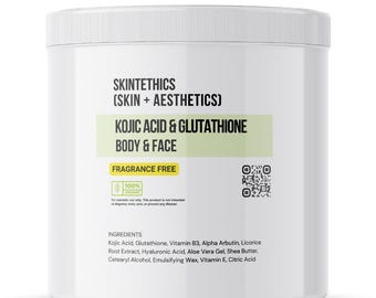Lichaams- en gezichtscrème met kojiczuur en glutathion