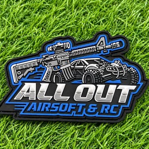 Custom Airsoft & RC Logo PVC Patches | Personalised 3D Rubber Team Badges