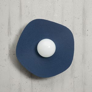 Wireless Wall Sconce: Pearl LED, Rechargeable, 3D Printed image 2