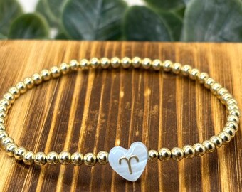 14k Gold Filled - Not Plated Zodiac Bead Bracelet: Tarnish-Free Stackable Charm