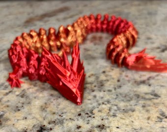 15インチ 3Dプリントクリスタルドラゴン