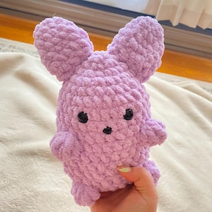 Crochet bunny plush toy