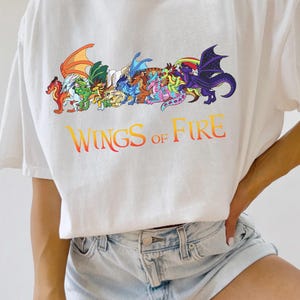 Wings of Fire Comfort Colors shirt, Dragonets of Destiny Sweatshirt, WOF Lover, Dragon lover shirt, Unisex Shirt, Wings of Fire Gift