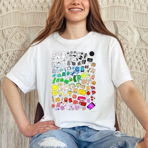 Bfdi Inanimate Insanity Characters Comfort Colors Shirt