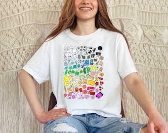 Bfdi Inanimate Insanity Characters Comfort Colors Shirt