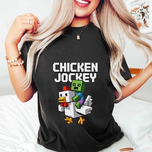Chicken Jockey Sweatshirt: Funny Gamer Animal Tee