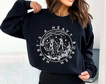A Heart Is A Heavy Burden Comfort Colors Sweatshirt, Anime Gift