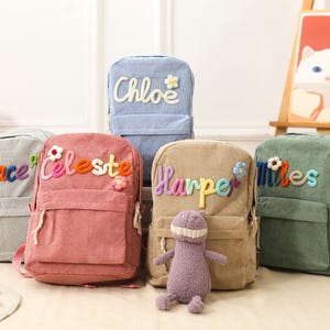 Mochila personalizada para niños pequeños, mochila bordada para niños pequeños, bolso de bebé personalizado, mochila infantil personalizada, mochila preescolar, mochila escolar para niños
