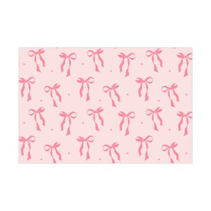 Delicate Pink Ribbon Gift Wrap Papers | Chic Gift Wrapping, Birthday Party Wrap, Holidays, Baby Showers, Celebrations