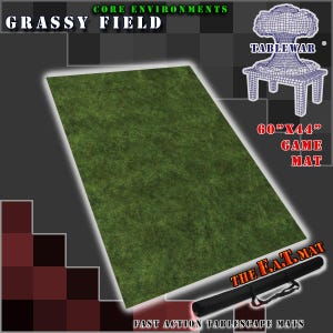 Grassy Field F.A.T. Mat neoprene battle gaming mat