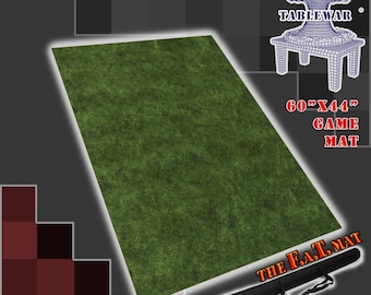 Grassy Field F.A.T. Mat neoprene battle gaming mat
