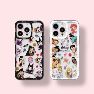 Disney Prinses of Heks Telefoon Case voor IPhone 16 15 14 13 12 11 Mini Pro Max X XR XSMax 6S 6 7 8 Plus SE20 Transparante Cover