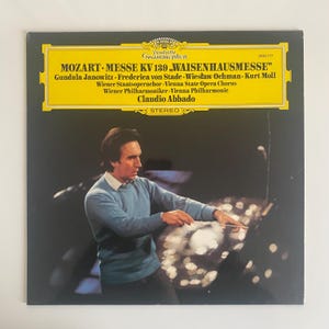 Mozart - Waisenhausmesse - Claudio Abbado - Coro de la Ópera Estatal de Viena - Filarmónica de Viena - disco de vinilo - Deutsche Grammophon
