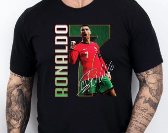 Cristiano Ronaldo 7 T-Shirt, Ronaldo Soccer Shirt, Football Star Tee, Ronaldo Fan Gift Shirt