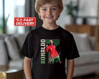 Cristiano Ronaldo Shirt, Youth Ronaldo 7 Soccer T-Shirt, Soccer Youth Shirt, Ronaldo Fan Shirt, Kids Ronaldo Soccer Tee