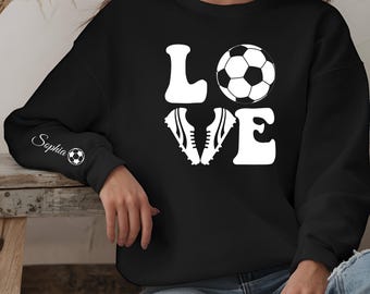 Personalized Soccer Hoodie , Custom Player Sweatshirt , Christmas Gift