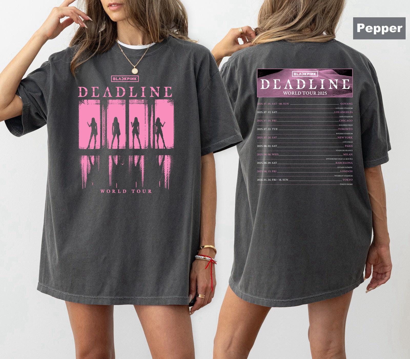 Discover BlackPink Deadline Shirt, Deadline World Tour Shirt, BlackPink Shirt, Deadline Concert T-Shirt, Kpop Fan Tee
