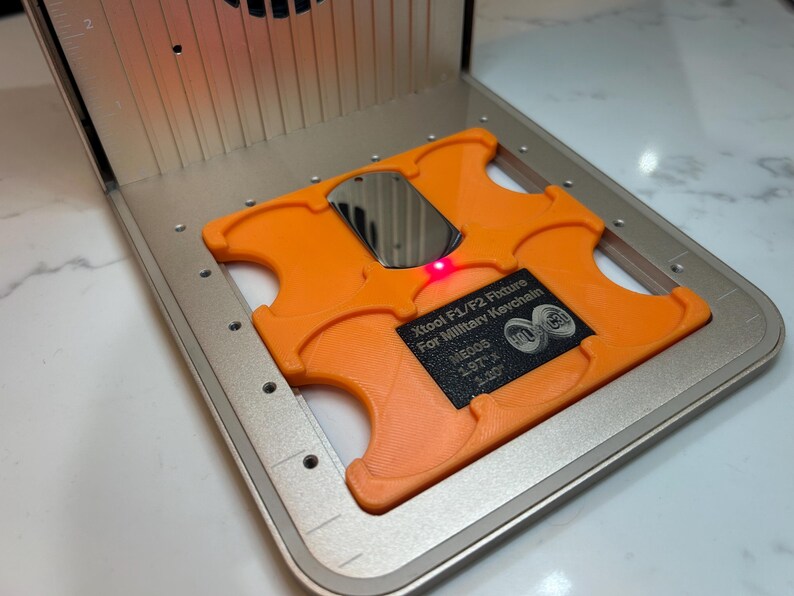 Xtool F1/F2 Dog Tag Keychain Jig, Laser Engraving Fixture - Etsy