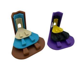 Chicken/Duck Leg Splint Growing Stages with Toe Separator 6 Pack 19 Colours Poultry Leg Brace Foot Support for Injured Birds