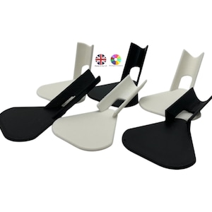 Chicken/Duck Toe Splint Trainer | 6 Angled Splints Pack | Splayed Curled Foot Toe Correction Aid | Poultry Foot Rehab | Multiple Sizes