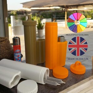 Doob tube met meerdere vakken en aansteker | Gewrichtsbuis | Sigarettenkoker | Aanstekerhoes | Clipper-etui | Preroll tube | Swishers | Geurbestendig