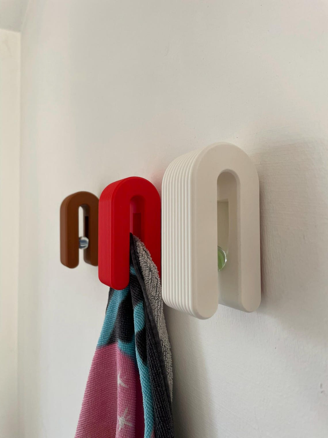 Marble Towel Hook - Gravity Ball Hook | 3M VHB Tape | No-drill | 19 ...