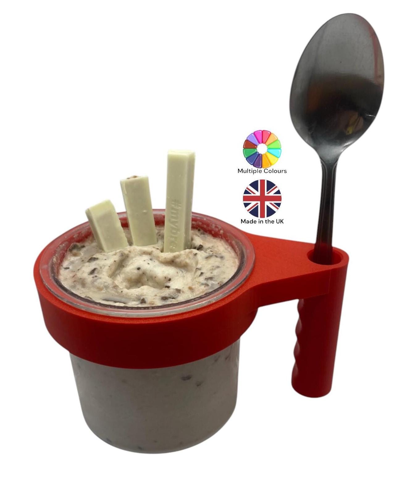 Ninja Creami Container Handle Accessory W/ Spoon Slot – 19 Colours