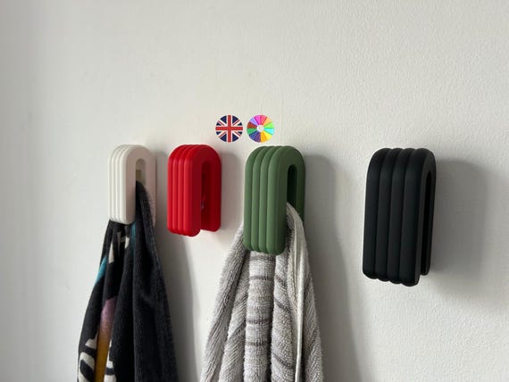 Marble Bubble Towel Hook, Gravity Ball Style, 3M Tape, 19 Colours