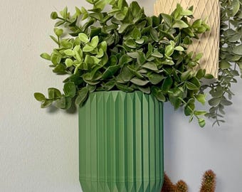 Wall-Mounted Planter, Hidden Mount & Drip Tray, 4 Sizes, 21 Colours