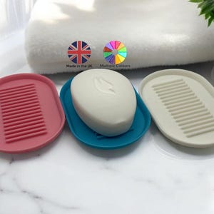 Minimalistic Designer Soap Dish | 3D Printed Eco-friendly Soap Dish | Customisable in 19 colours | Kitchen Soap dish - Bathtub Soap dish