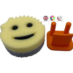 3D Printed Scrub Daddy Caddy | Sponge Holder with 3M Tape | 19 Colours | Kitchen Sink Organiser