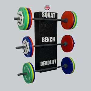 Wall-Mounted PR Tracker | Personalised Powerlifting Record Display | Squat Bench Deadlift | Gym Décor | Fitness Motivation Gift Gym Rat